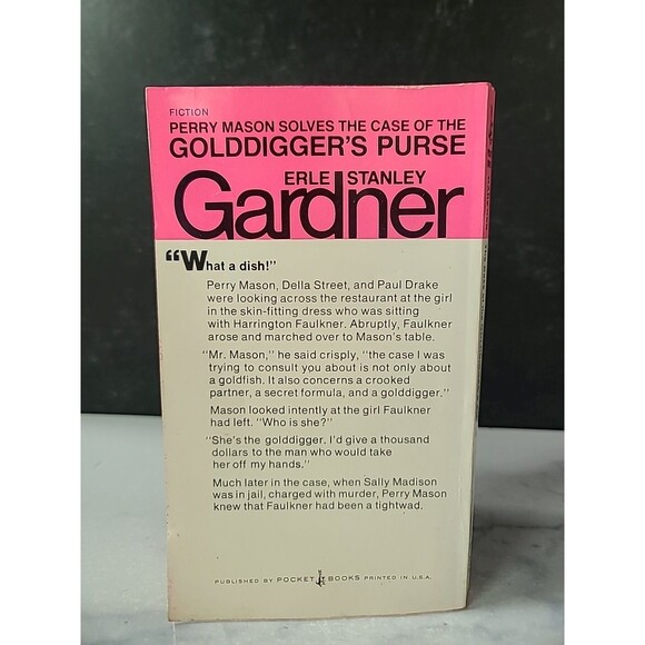 The Case Of The Golddigger's Purse By Erle Stanley Gardner Paperback - Picture 9 of 10